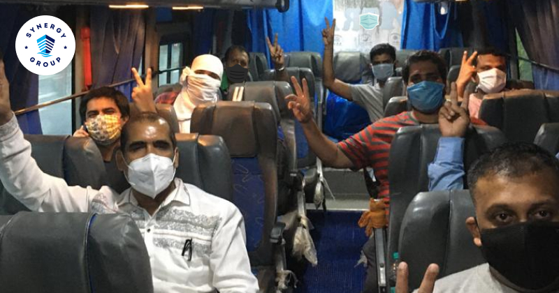 SynergyGroup06's tweet photo. 'A ride to remember’ – a logistical nightmare, but our #crewing Team is redefining ‘multimodal’. 14 of our on-signers are in this case, enduring a 1000 km bus ride to relieve colleagues on-board, in an action-packed weekend which will see 188 changes across the 🌍
#WeAreSynergy https://t.co/CsO7ayhVSB