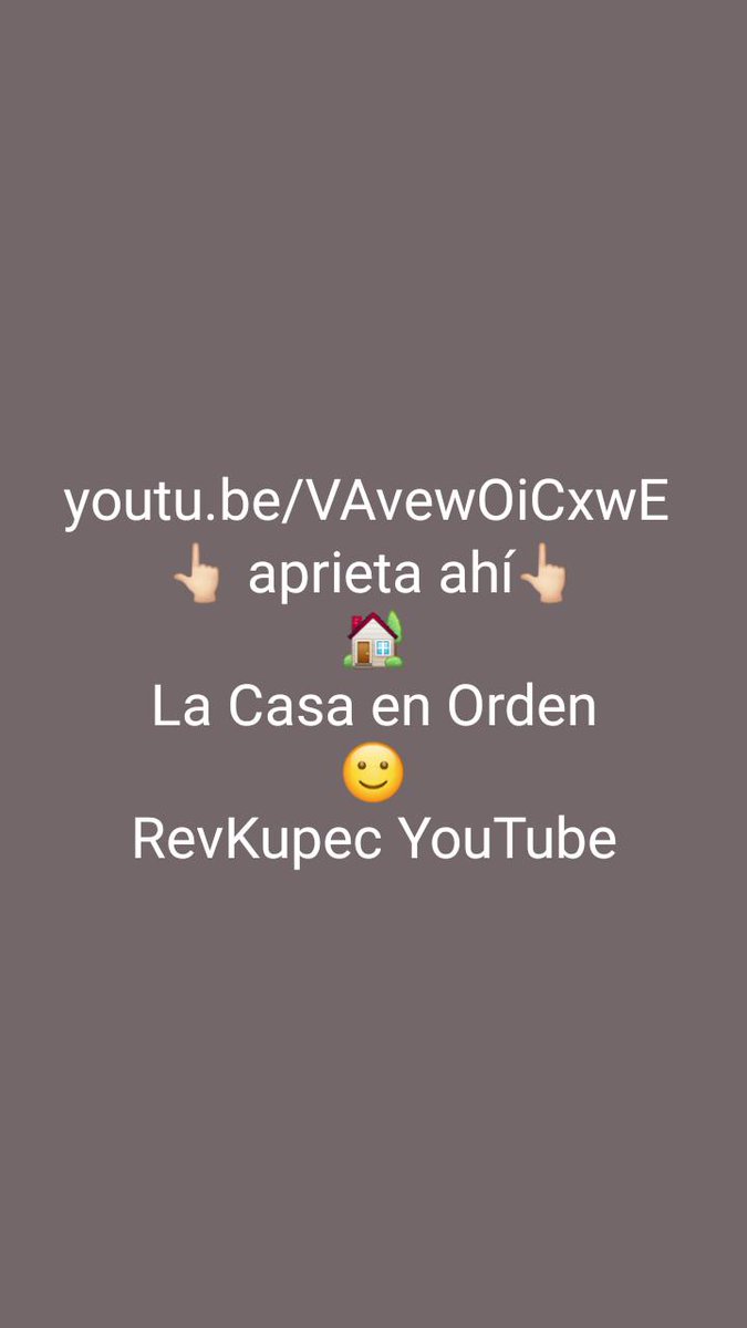 KupecRev's tweet image. La Casa debe estar ordenada