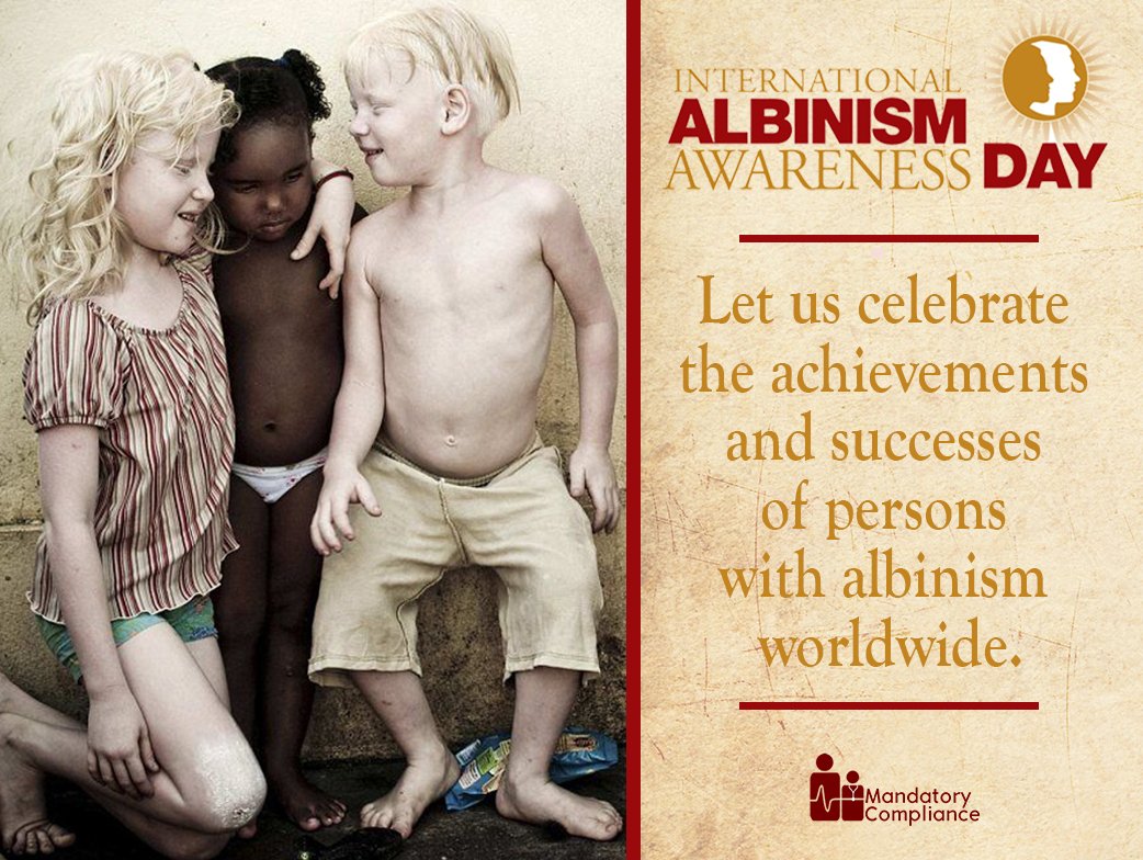 MandCompUK's tweet photo. #InternationalAlbinismAwarenessDay is celebrated annually on June 13 to celebrate the human rights of persons with albinism.
🌐 https://t.co/eY4sDGkzlY
#InternationalAlbinismAwarenessDay #BeyondTheComplexion #IAAD2020 #AlbinismDay https://t.co/CvJAaz0frR