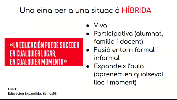xarxaCb's tweet photo. El diari d'aprenentatge és una eina viva, participativa, personalitzada, que facilita l'autoregulació i l'autonomia, que vincula el que passa a l'escola i fora de l'escola i pot ser útil en l'actual context, diu @MMonguillot en la sessió virtual de la #XCB0 #xarxacb #AxA https://t.co/ZxLFcYzEy1