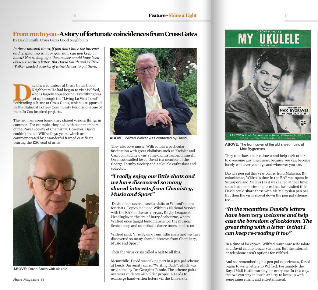 writing_back's tweet image. We loved hearing from #WritingBack #penpal, David Smith, a trustee @CrossGatesGNS, who was inspired by his international, student penpal to write an article for @TTSLeeds&apos;s magazine: fliphtml5.com/hzcqx/siax. @LeedsGloCo #Endloneliness #Snailmail