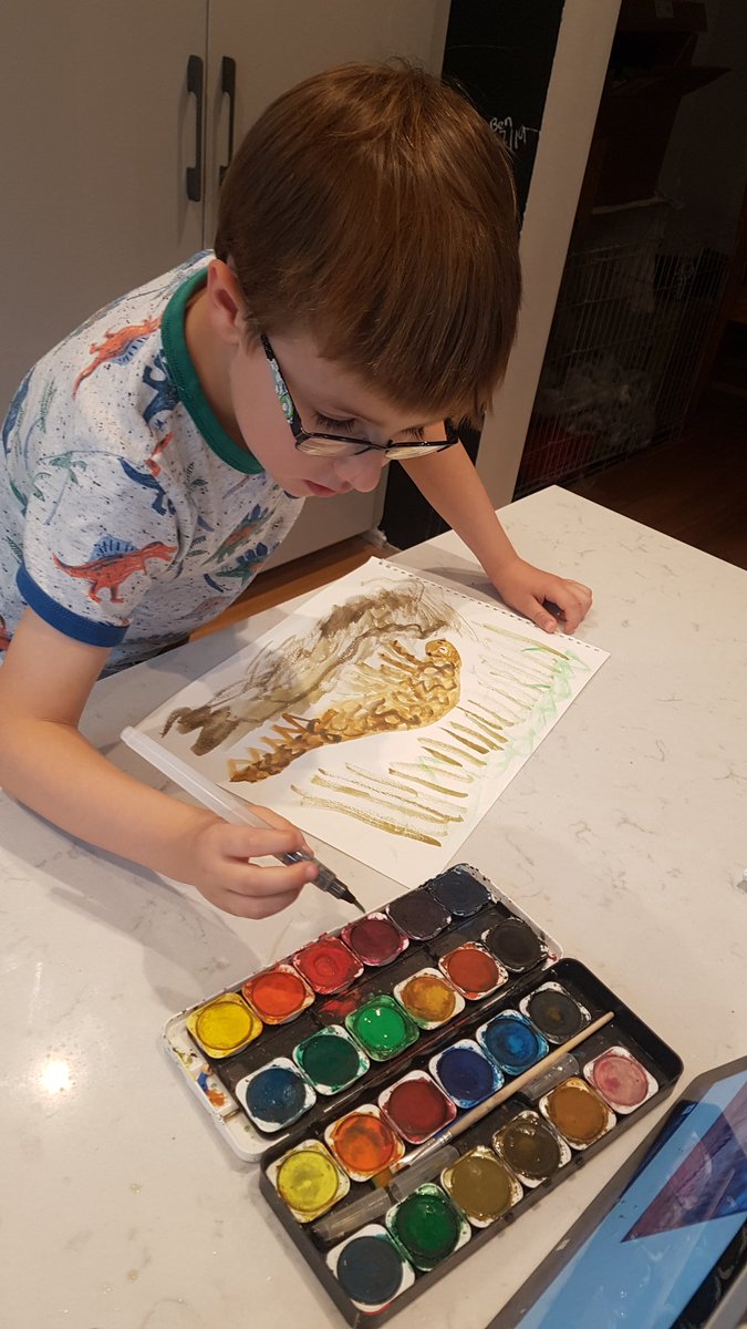 pangolino_org's tweet image. Ben made this sublime #pangolinart after hearing of pangolins on #letsgolive last week. What a fun way to engage your kids to raise awareness of pangolins. Paintings, poetry &amp;amp; music are all welcome.

Like for pangolins, rt for Ben, follow @pangolino_org for more #artforpangolin💚