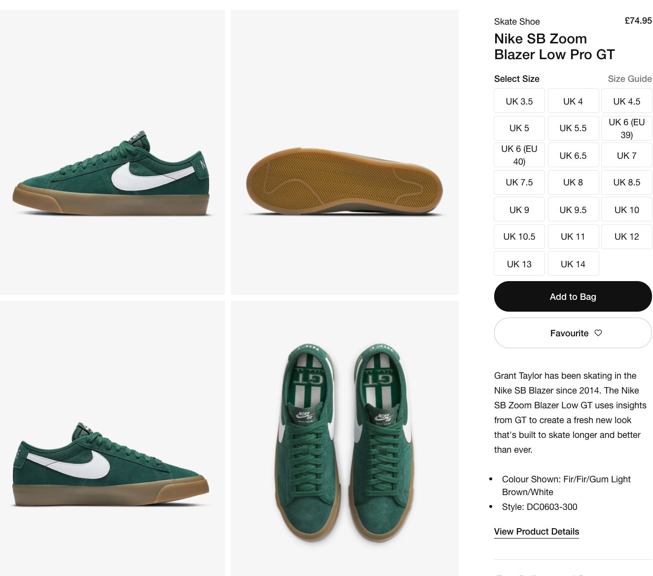 nike sb blazer canada