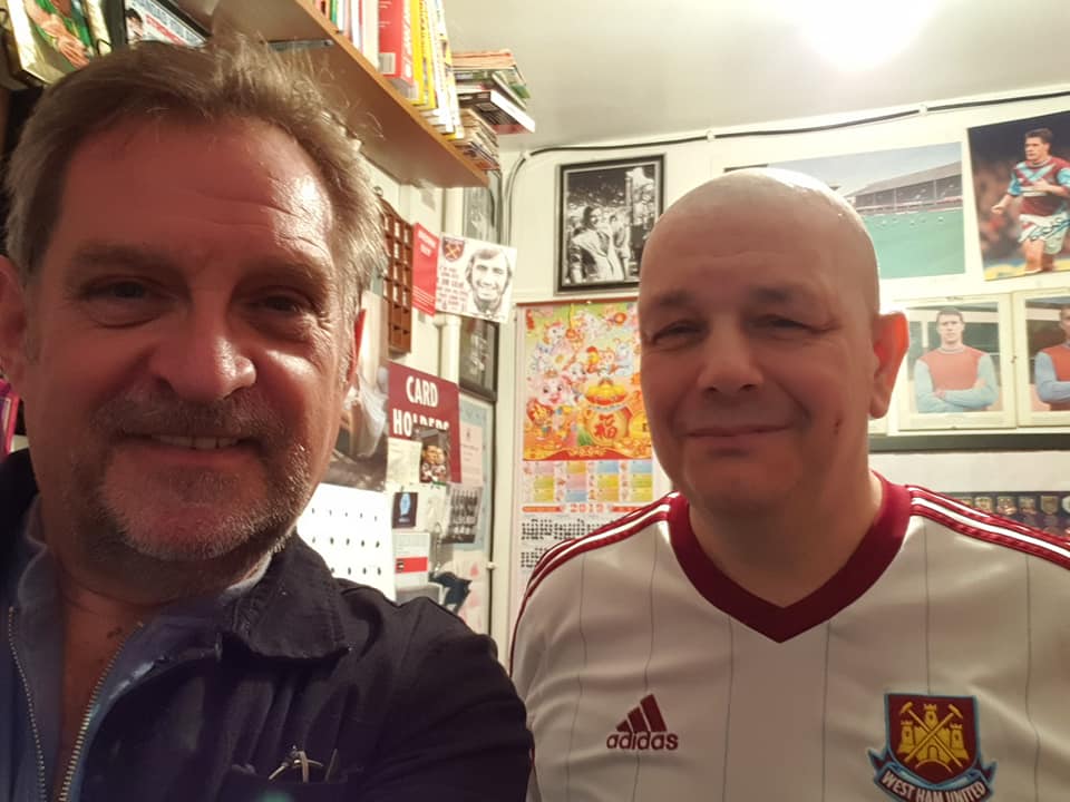 boleynbadges's tweet photo. jmy best buddy john ratomski who does the foodbanks give him a tin of food next time you see him at the foodbank by the london stadium and me old boleyn badges steve https://t.co/u6gjoyPjLV
