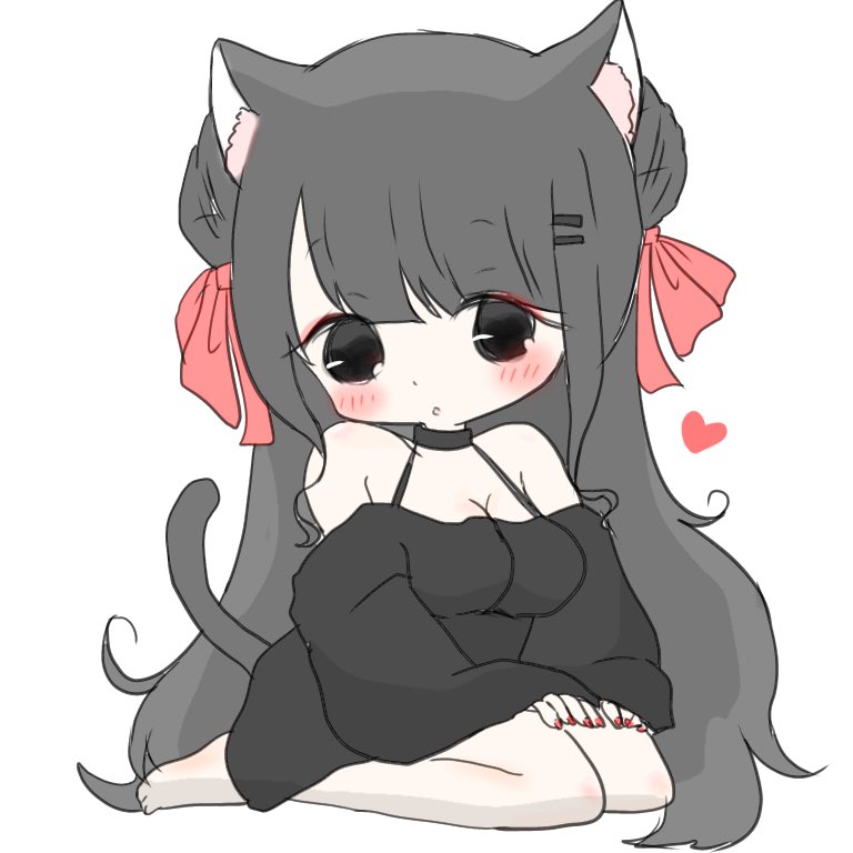 みん على تويتر イラスト フリーアイコン 黒猫ちゃん