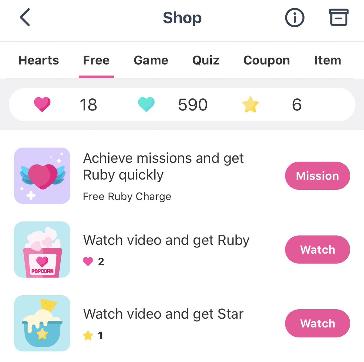 idolchamp app, go to free charging section. u can watch video ads to gain ruby and star. for the mint love chamsim (sorry i dunno what is it called) all u have to do is answer the quiz. if u need the quiz’ answer don’t hesitate to dm me okay, you can freely knock my dm!