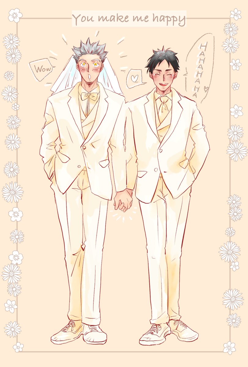 「We got married
僕達結婚しました✨????✨ 」|tomo 🦉✨✨のイラスト