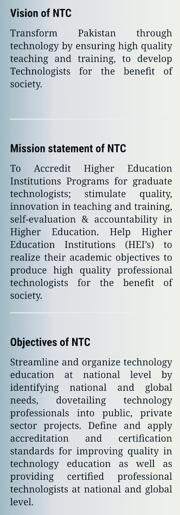 engrrktagay29's tweet image. @Shafqat_Mahmood
@fawadchaudhry
 sir this is the short introduction of National Technology Council. Sir when will pass #NTC_ACT &amp;amp; #SERVICE_STRUCTURE for the Engineering Technologist of Pakistan? 
#Justice4TechnologyCouncil
