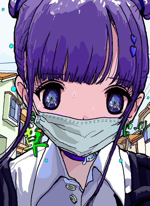 「青い眼 衛生マスク」のTwitter画像/イラスト(古い順)