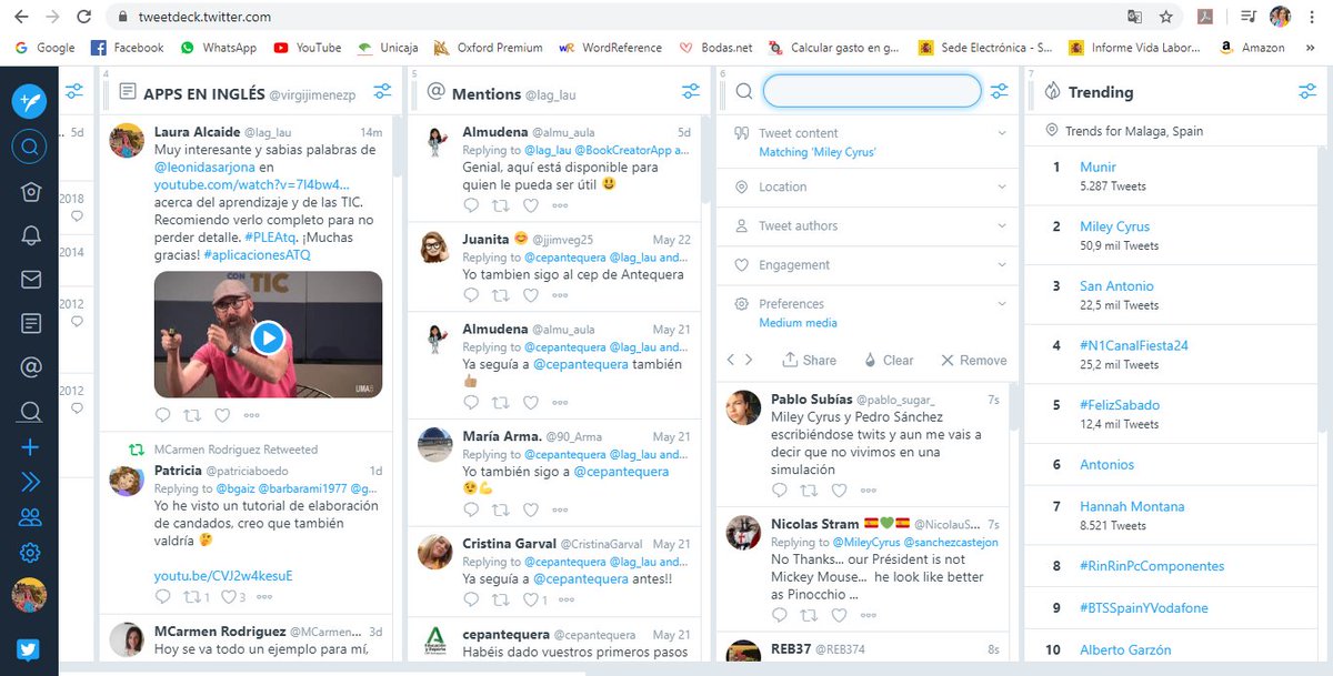 lag_lau's tweet photo. Seguimos avanzando con Tweetdeck, creando listas, columnas, etc, gracias a #aplicacionesATQ de la mano de @leonidasarjona @DavidPinclan @CarmenLo35 https://t.co/fiy0q0BZPi