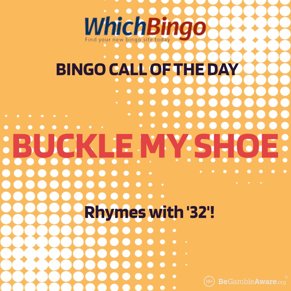 WhichBingoUK's tweet image. #BuckleMyShoe - we're here with another #DailyBingoCall! Today's all about the #rhymes again! 😝