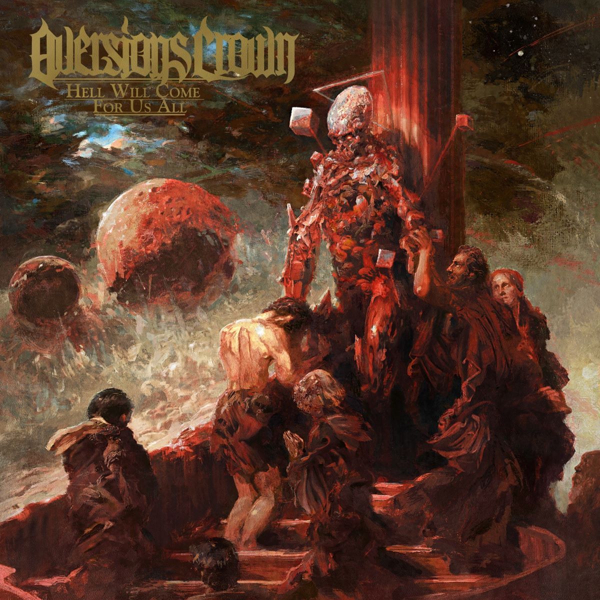 newmetalalbums1's tweet photo. Technical Deathcore band AVERSIONS CROWN released their new album "Hell will come for us all" on June 12, 2020 via Nuclear Blast Records. Any favorite tracks? #aversionscrown #hellwillcomeforusall #deathcore #metalcore #deathmetal @Aversions_Crown @EliranKantor @nuclearblastusa https://t.co/Z6ScKe9yZn