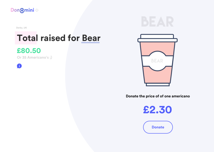 don8mini's tweet photo. So due to the response, we had for @bemoreBEAR, we've worked hard to produce a solution for all businesses/charities in need. Head to https://t.co/AjNEMtCDes now to get your own micro-fundraising profile! https://t.co/s2oHpZzH8X