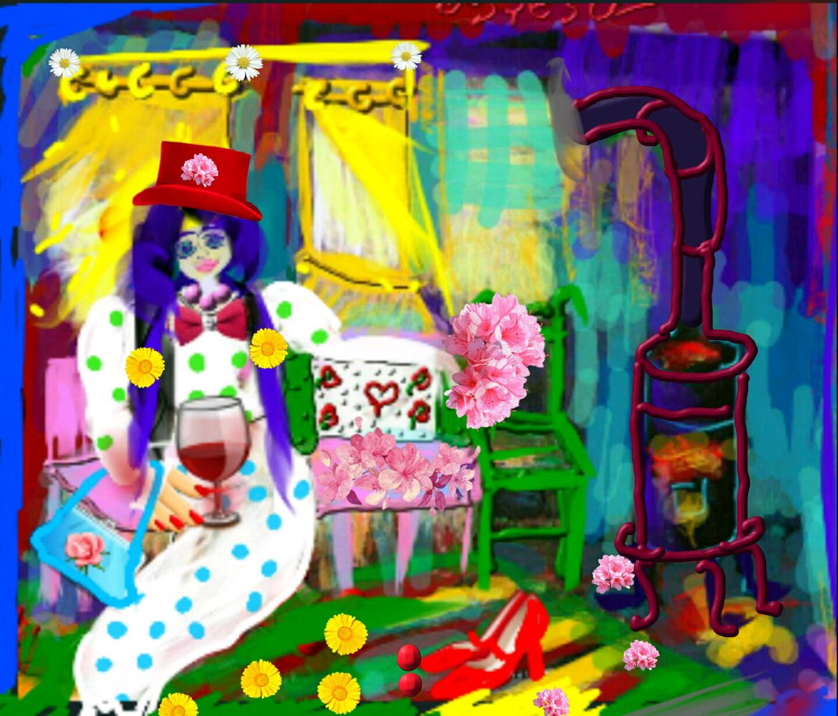 suvarierol's tweet photo. For everyone ☕ 🙋 👠 👜 🎀 🍷 🍀 💃 
by ayşesu digital painting 🎨 
#digitalart https://t.co/oh6cJjBy2t