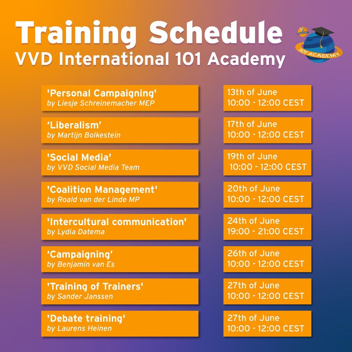 Wat ben ik trots op ons team! Vandaag 3 hele mooie digitale evenementen georganiseerd: afsluitende dag van de Kadertraining <a href="/VVDhaya/">Haya van Somerenstichting</a> ,start 101 Academy <a href="/VVDint/">VVD Internationaal</a> én VVD Live vanuit Ahoy!