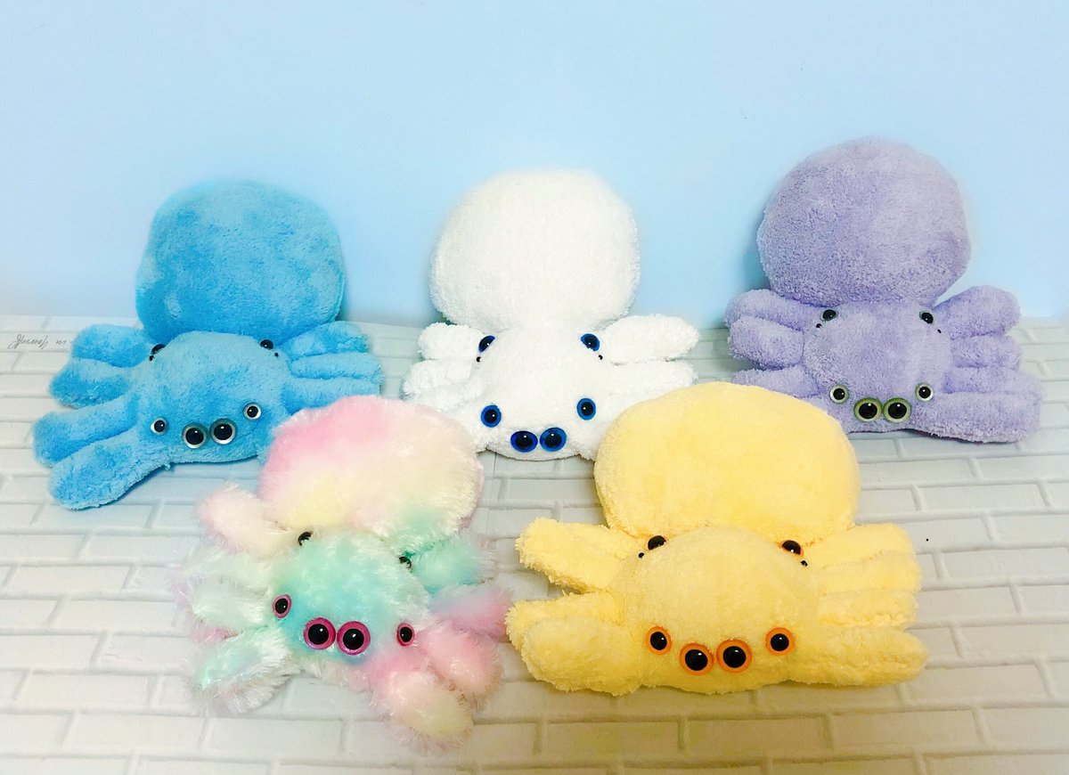 ハエトリグモの赤ちゃん BIG 空色 ぬいぐるみ BIG 空色 ぬいぐるみ ハエトリグモの赤ちゃん