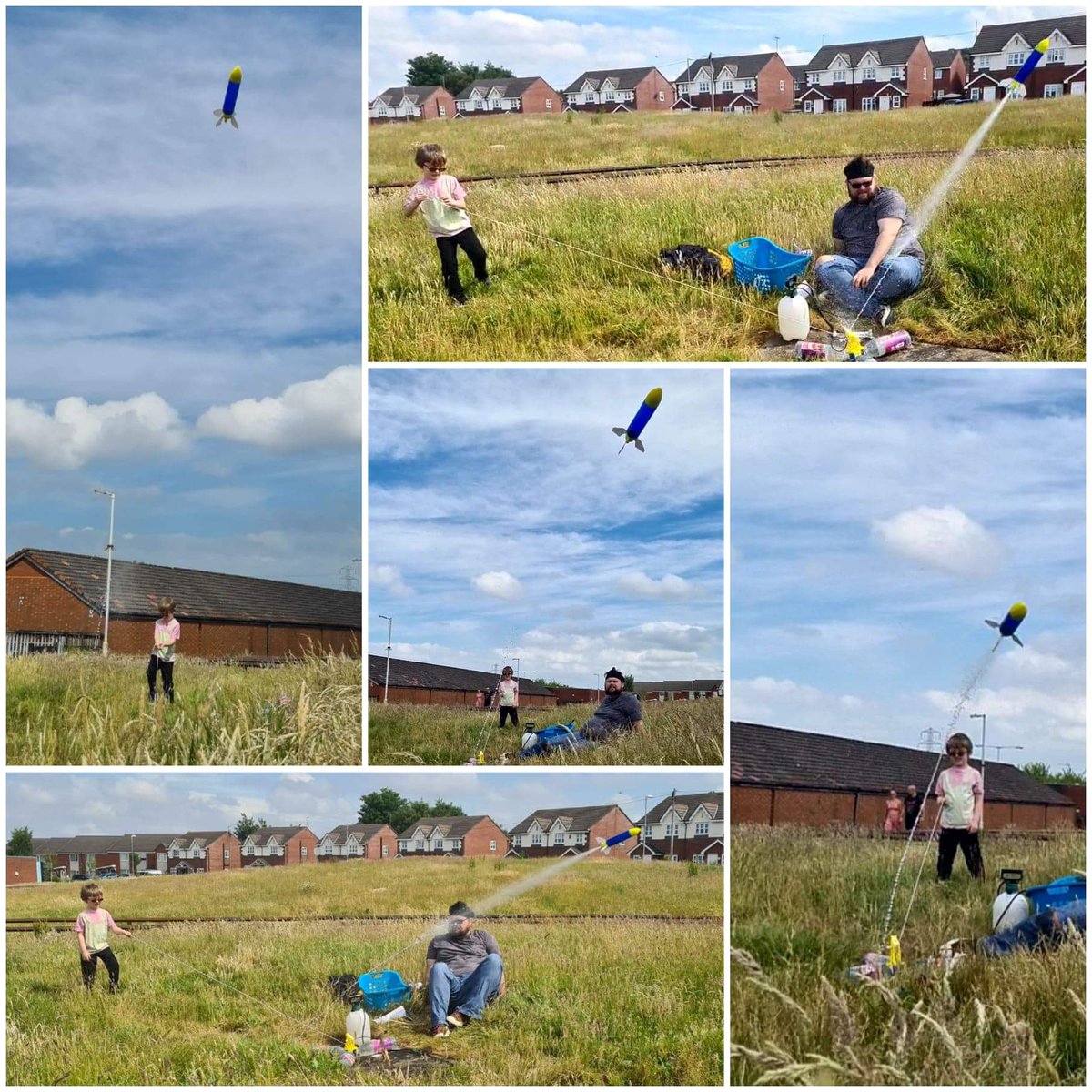 SimonPring2's tweet photo. Blast off day today. Eliyot really enjoyed gis rocket and space themed week. Saved the blast off till Saturday when @TorieHandford was off and so grandma and grandad could come watch
@manorschwirral #manorathome https://t.co/tUXGXExmw9