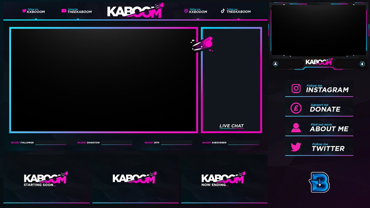 Stream package design for @KxBoooM 

Had a lot of fun working on this project so any support would mean a lot 💙

Check out more of my work here: behance.net/BrandynG