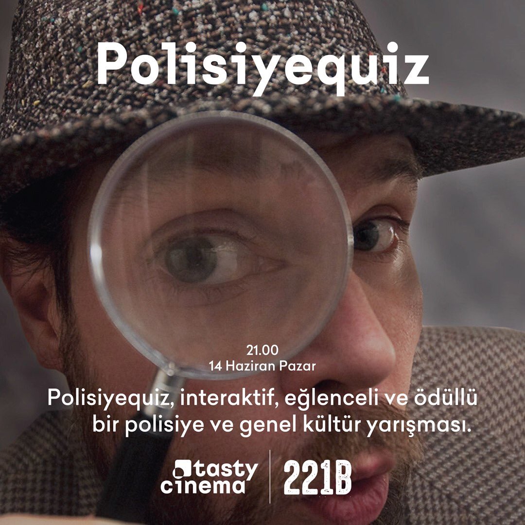 221bdergi's tweet photo. Sevgili 221B okurları, 221B işbirliğiyle @tastycinema ’nın düzenlediği Quiz etkinliğinde yarın buluşuyorz!

Kayıt linki 👇

https://t.co/aYHQYTBESV https://t.co/4FSHtJ5whb
