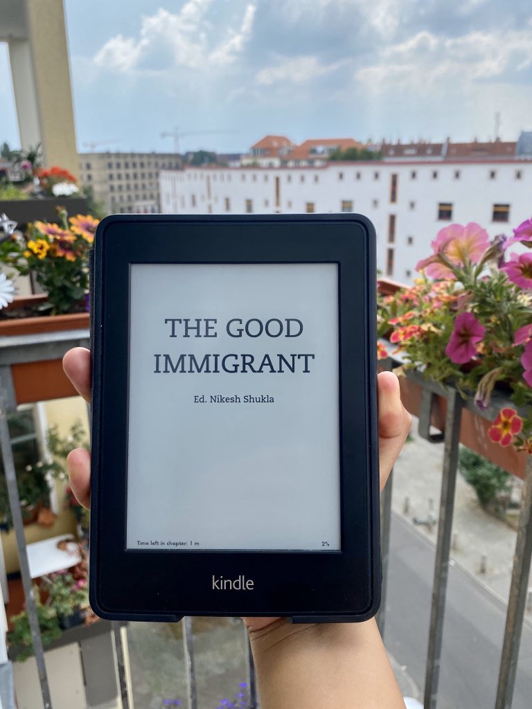 attr_reader's tweet image. Just finished the #TheGoodImmigrant  - a powerful and relatable collection of essays capturing the BAME experience in Britain today. Highly recommended reading.