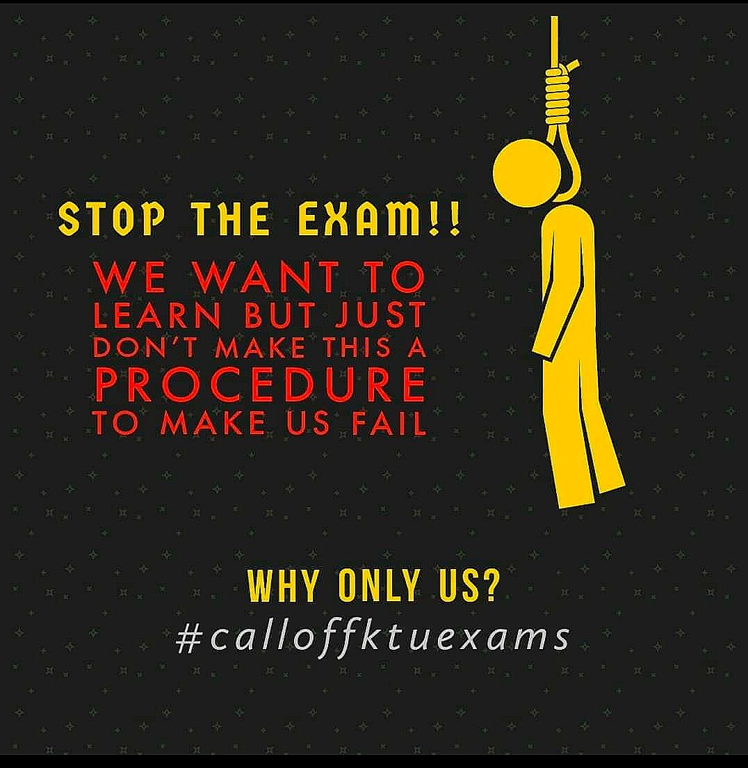 akksuofficial's tweet photo. #calloffktuexams

- No proper classes
- All books,study materials, calculator etc at hostel
- Transport problem
- NRI students are still trapped
- rising cases

@CMOKerala
 
@INCKerala
 
@AICTE_INDIA
 
@asianetnewstv
 
@mathrubhuminews https://t.co/G5oBW8UUkw