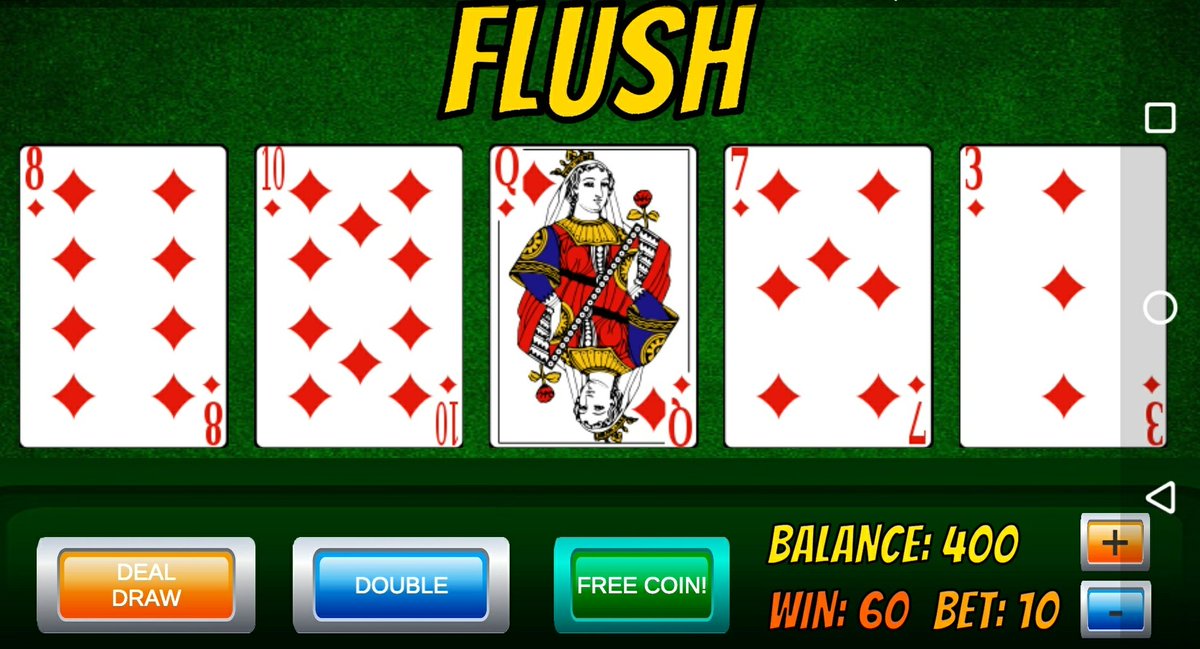 BladeGamesMob's tweet photo. Won 'Flush'! It's easy👍

https://t.co/ROTWtT01qH

#videopoker #poker #JacksorBetter #android
#win #flush #winpoker #contest #getprize #reward #royalflush #prize #cards #holdem #joker #card #casino #gamedev #unity3d #unity2d  #indiedev #indiegames https://t.co/FNRbQmu61w