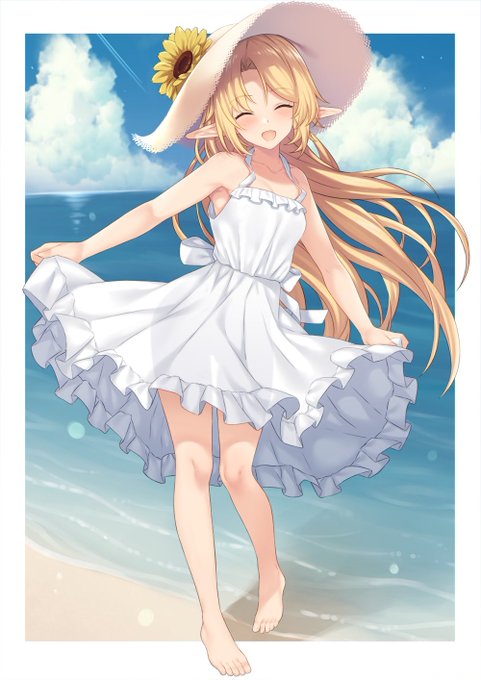 #6月になったのでフォロワーさんに自己紹介しようぜ
エルフ、竜娘、人魚、鬼娘など亜人娘のすけべなイラストや漫画を描いています。 https://t.co/8E6zUhIZNi 