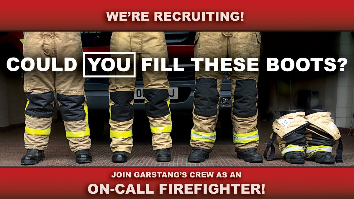 Do you live or work within 5 minutes of Garstang Fire Station?⏱️

Are you looking for a challenge and to give back to your community?🏘️

Then joining <a href="/LancashireFRS/">Lancashire Fire & Rescue Service</a> as an On-Call Firefighter could be just what you're looking for!👩‍🚒👨‍🚒

For more info go to:

jobs.lancsfirerescue.org.uk/vacancy/97890