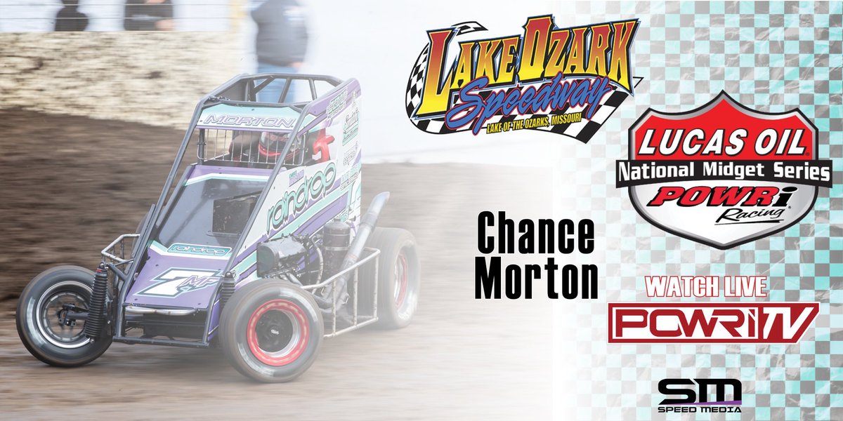 IT’S RACE DAY!🏁

🙎🏻‍♂️<a href="/ChanceMorton_7m/">Chance Morton</a>  

🗓 June 13th
      Night 2

📍 <a href="/LOSspeedway/">Lake Ozark Speedway</a>
       Eldon, MO

🖥 <a href="/POWRiTV/">POWRi TV</a> 

📲 Results here 

#SpeedMedia