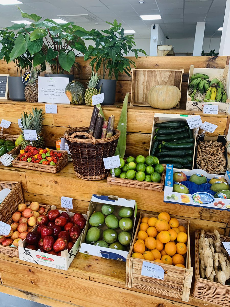 NKrystal's tweet photo. Visited the new Black-Owned food store that just opened up in Tottenham and can I just IT WAS SICK! 
Customer service was on smash, had lots of fresh food, spices, vegan options &amp;&amp; they sell fresh patties, teas &amp; coffees. 👏🏾👏🏾

Go support - https://t.co/c7dKBp1qZr https://t.co/epiIMWNLY7