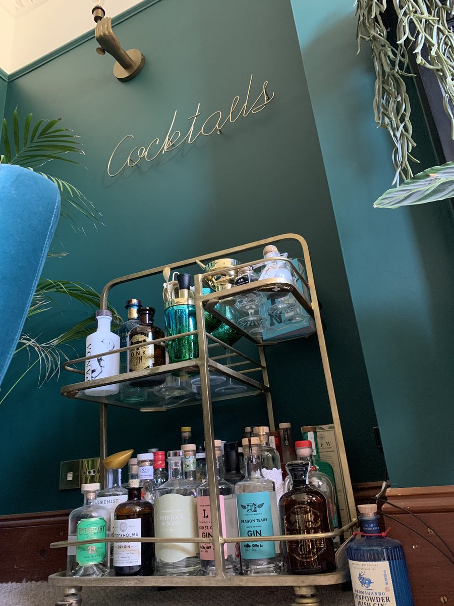 timmilford's tweet image. It’s #WorldGinDay so here’s a picture of my gin trolley. It’s very important sometimes that your gin can come to you...