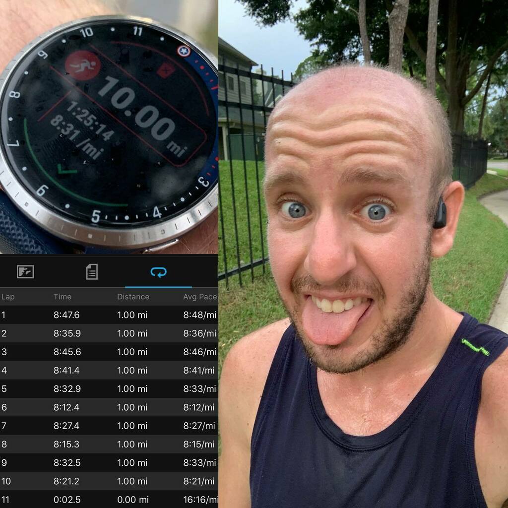GregInORL's tweet photo. 10 miles pace run after a 20 mile long run yesterday! Let’s go! #tsruns 
Doing so many of my runs at easy paces I forget about my higher gears sometimes! You are more capable than you think! Seeing these times in these temps makes me very excited for coo… https://t.co/6yhNhIWt7R https://t.co/vJvOkydhoK