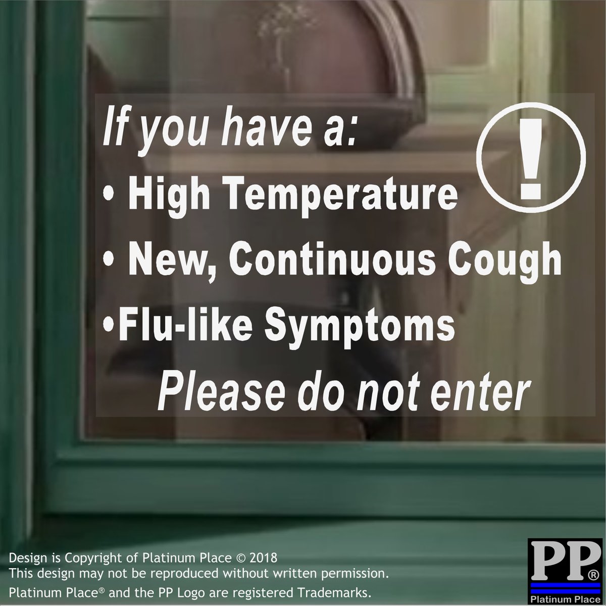 Hooray ! Shops are reopening ! We have created a sticker to place on your door or window to advise Customers about the Symptoms of #Covid_19 Get your Signs here: bit.ly/shop4stickers     #SocialDistancing  #bubble #coronavirus