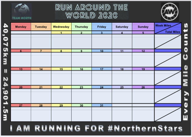 Are you looking for a new challenge for July?

Why not join us for #RATW - Run Around The World!

Head over to @wearerunthings, pick your team (we’re #NorthernStars) & start limbering up!

@UKRunChat #UKRunChat @racecheck #RaceCheck #VisorClub @absolute360 #TeamAW