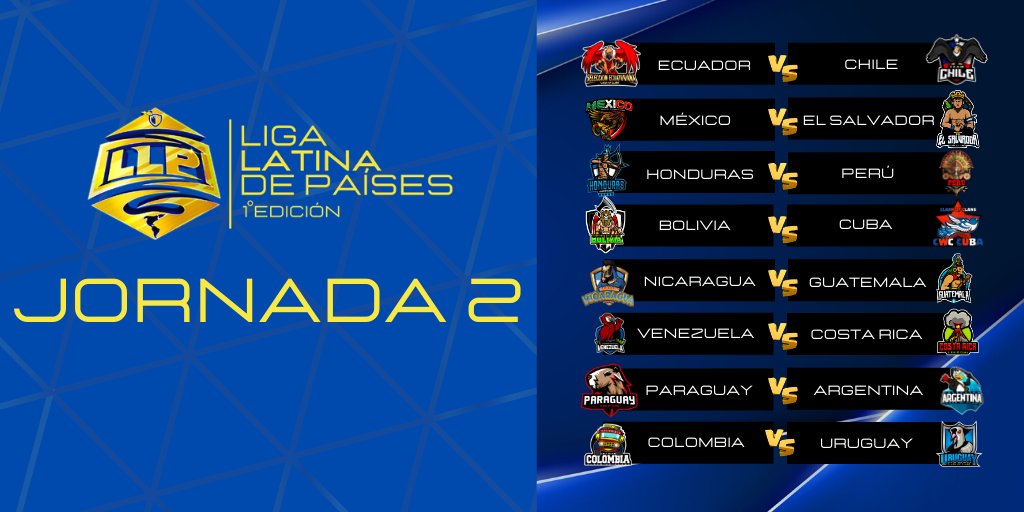 📣Hoy presentamos la 2da JORNADA📣suerte a todas las selecciones vamos con todo‼️‼️