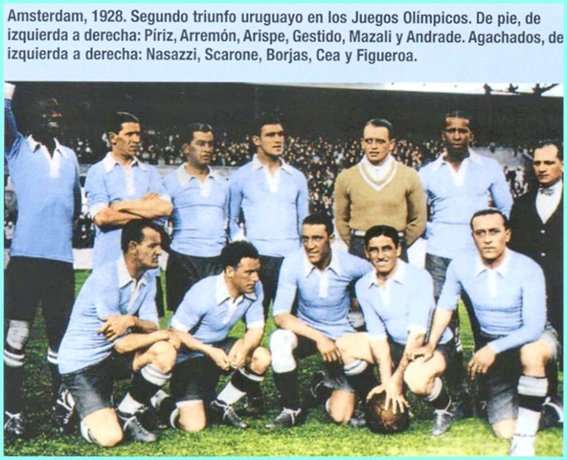 Antonio Ubilla on X: 13 junio 1928, estadio Olímpico, Amsterdam, final fútbol  Juegos Olímpicos, Uruguay 2 (Roberto Figueroa, Héctor Scarone) Argentina 1  (Luis Monti)  / X