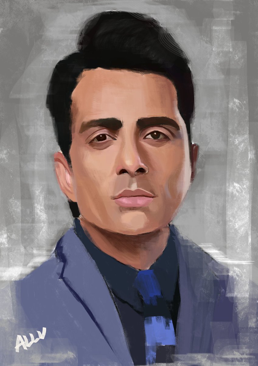 Artwork of one and only @SonuSood 
Thank you so much Sonu sir for standing tall and helping our immigrant workers reach their homes safely.
You are truly one of #CoronaWarriorsIndia 
Jai Hind 🇮🇳

Please accept my painting of yours. 🙏🏼❤️

Tag him guys 🙏♥️