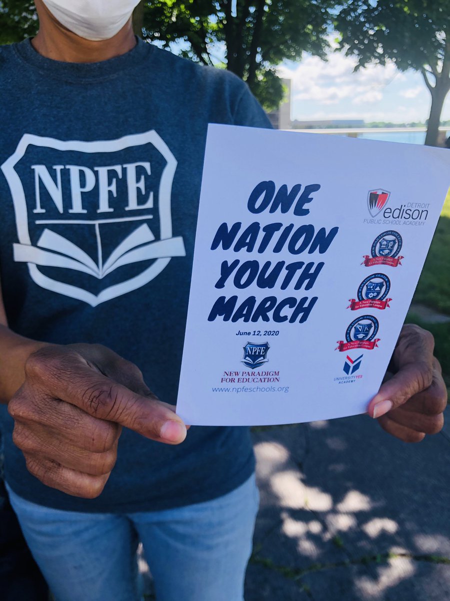 NPFENetwork's tweet photo. Yesterday was a great day as our students, staff and parents participated in the One Nation #YouthMarch. Thank you to the #BlackStudentUnion @UMich for organizing and to @daasdistrict @JRLADetroit & UPrep for joining together to lift up the voices of #DetroitChildren https://t.co/fQHOTIo5r2