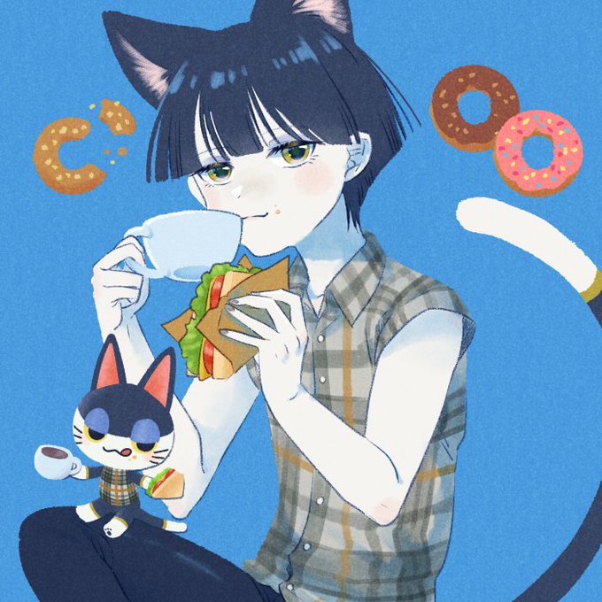 あつ森擬人化のtwitterイラスト作品