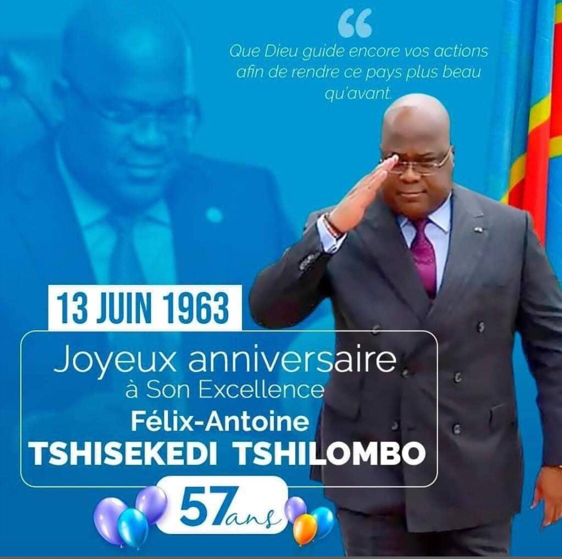 Il n'y a pas de plus grand défi que celui de conduire la destinée d'une nation. Que Dieu vous soutienne et vous accorde intelligence, sagesse et discernement dans la conduite des affaires de la République. 

Bon anniversaire Monsieur le Président!!!!@fatshi13