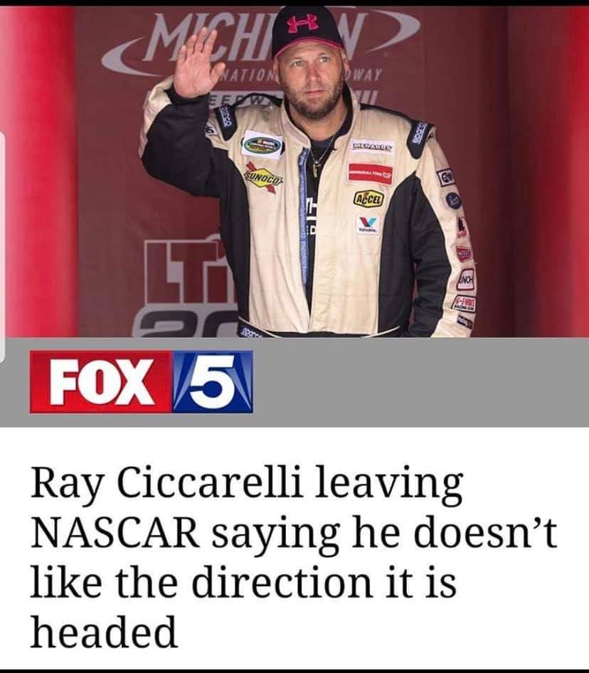 WolfTheRed's tweet photo. Sad day in NASCAR Due to the ban of the confederate flag , At the age of 50 Ray Ciccarelli has retired from the sport. The PIONEER GOAT ICON finished his career with a total of 0 wins 0 podiums 0 pole positions 0 fastest laps. His best finish? 33rd out of 40. A true Confederate! https://t.co/72DRmm68oT