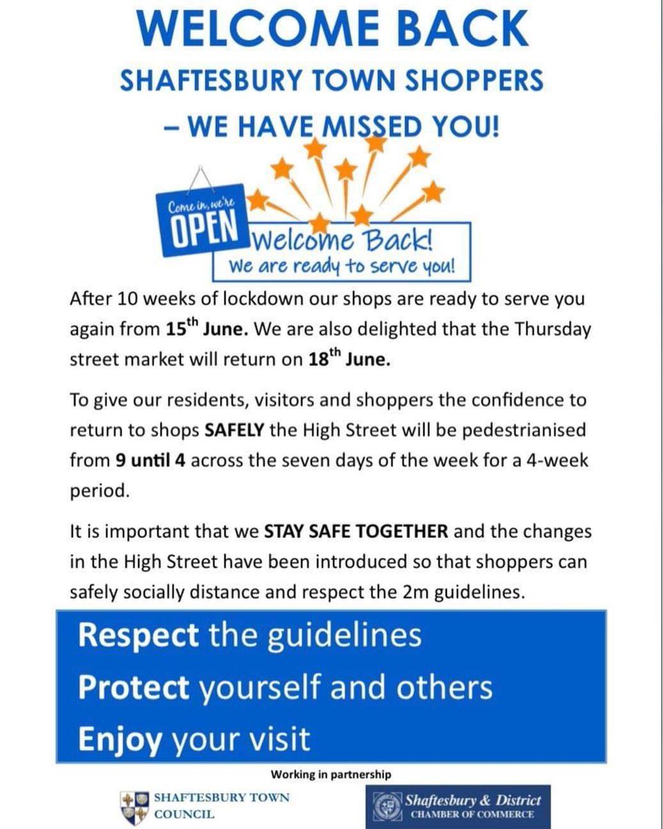 We will be there to assist shoppers and deliveries keep your eye out for the “here to Help” purple jackets.... <a href="/ShaftChamberCom/">Shaftesbury Chamber</a> <a href="/ShaftesburyTC/">ST Council</a>
<a href="/ListenToAlfred/">Alfred</a>