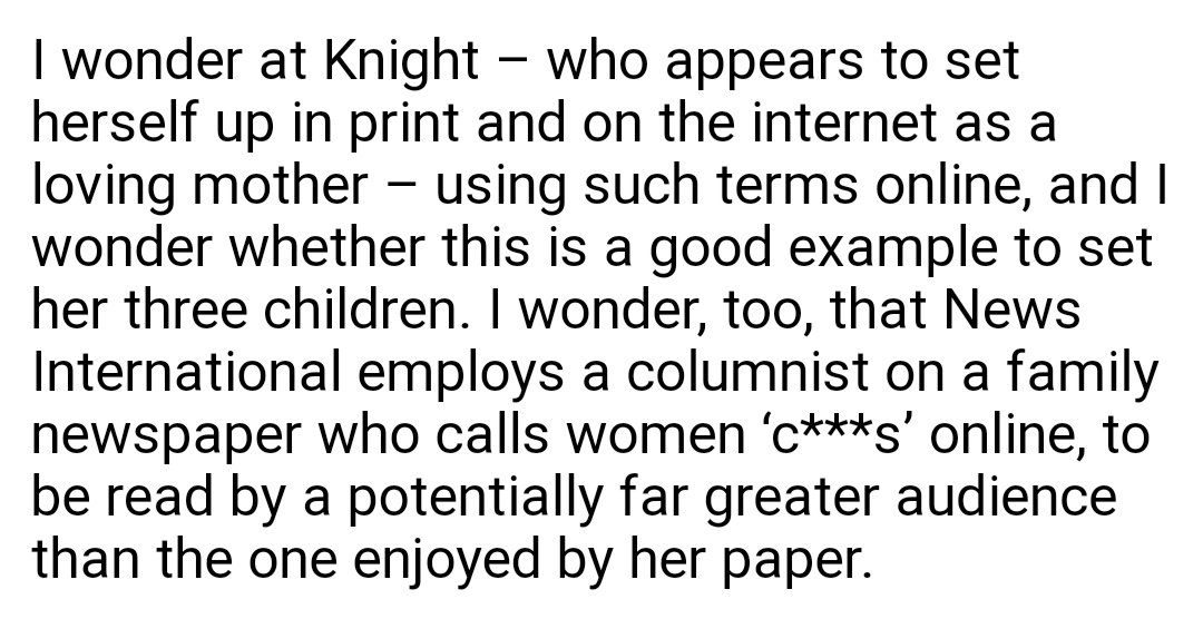 Eric Joyce was in a long-term relationship with the journalist India Knight, a woman who seems to emulate the fallen barrister Barbara Hewson in her use of foul language on social media.