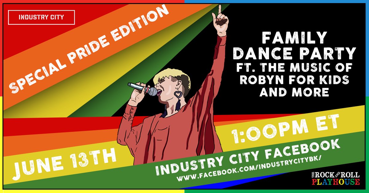 brooklynbowl's tweet photo. #TODAY! @RRPHKIDS celebrates #Pride with our dear friends @AdventuresBK and #TheRobynParty at 1PM ET🌈 Tune in with the whole family or just keep dancing on your own via #RRPH's Facebook-->> https://t.co/C0I4z2IGfp https://t.co/Qj4mrImZJf