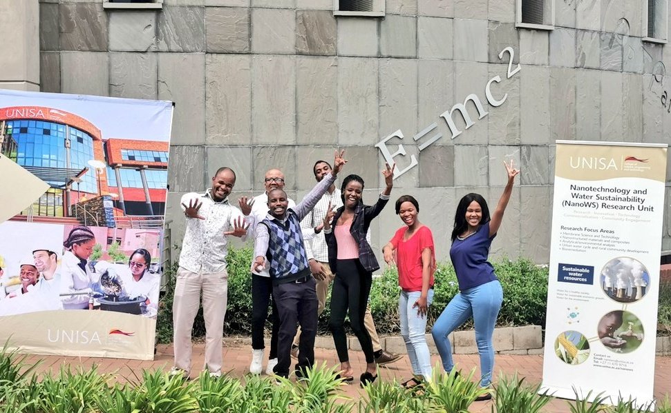UnisaCSET's tweet photo. BREAKING NEWS: #Unisa Council’s has approved the Institutionalization of #NanoWS. Now to be called #Institute of Nanotechnology and Water Sustainability (#iNanoWS) #Halala to the team who worked hard to make this a success 🎊🎊🎊#CSET .@unisa @UnisaVC1 @sakhi_simelane @MantileL https://t.co/mVgFCJbHE7