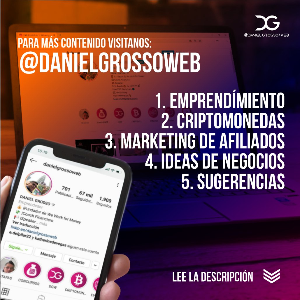 DanielGrossoWeb's tweet photo. Muchas veces  te apuesto que has trabajo mucho y obtenido cierta cantidad de dinero y decides darte el gusto de por ejemplo comprar un nuevo celular. Durante quizás 3 o 4 meses estuviste reuniendo y en menos de 10 minutos los gastas...

MAS  AQUÍ:

https://t.co/4j4BNAbkjW https://t.co/WAIWZbPG7o