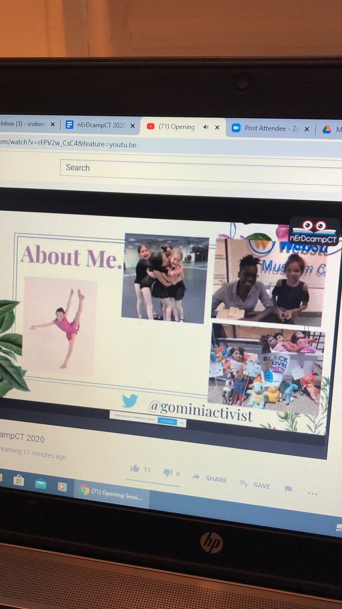 Love that @gominiactivist is the first talk of the day. I’ve heard her speak before and she is awesome! #NerdcampCT