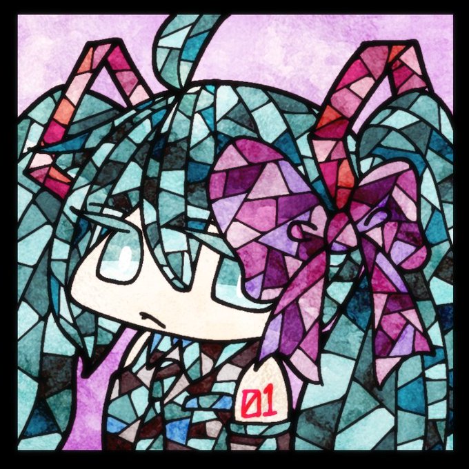 ステンドグラスのtwitterイラスト検索結果