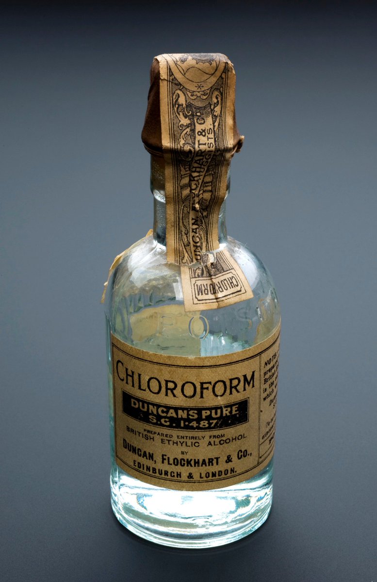 (1/8)  #Histmed THREADOn 7 April 1853, Queen Victoria became the first monarch to use chloroform to ease the pains of childbirth. Prince Leopold was born within 53 minutes of administration of the drug, which Victoria described as "delightful beyond measure.”