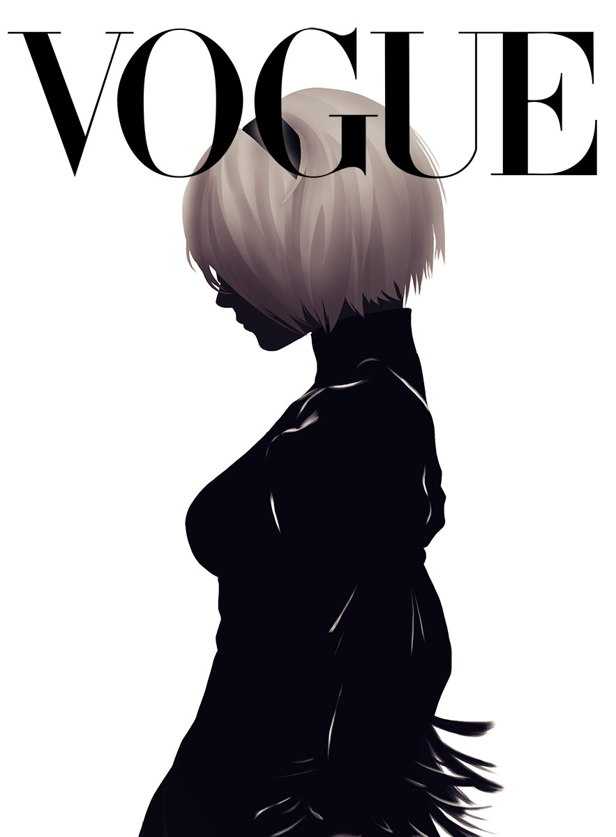 The humans clearly wanted them to be fashionable when they designed these androids. #VogueChallenge #NieRAutomata 